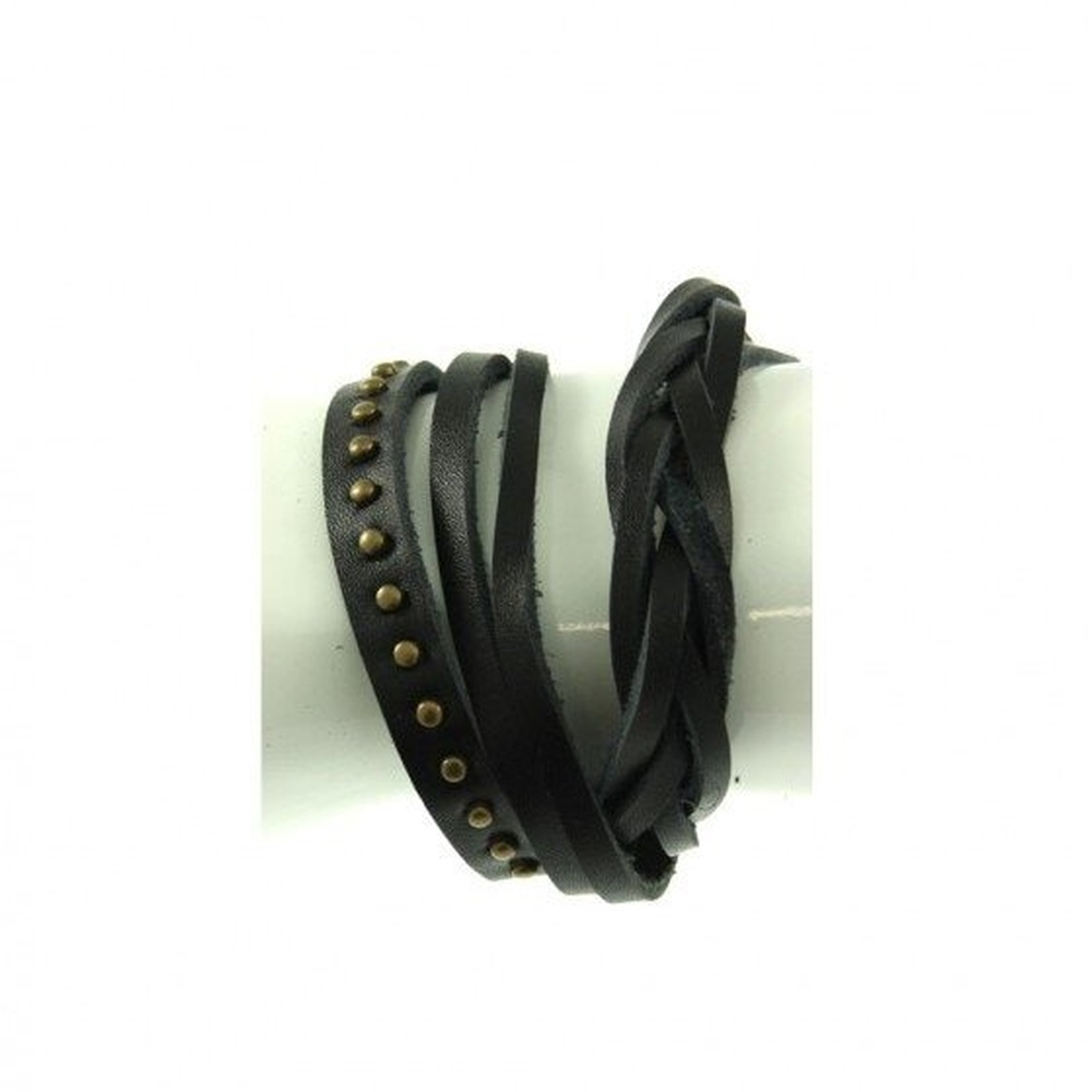 Zac's Alter Ego - Wrap Round Reconstructed Leather Armband - Mehrfarben